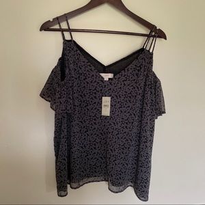 LOFT Black and White Top